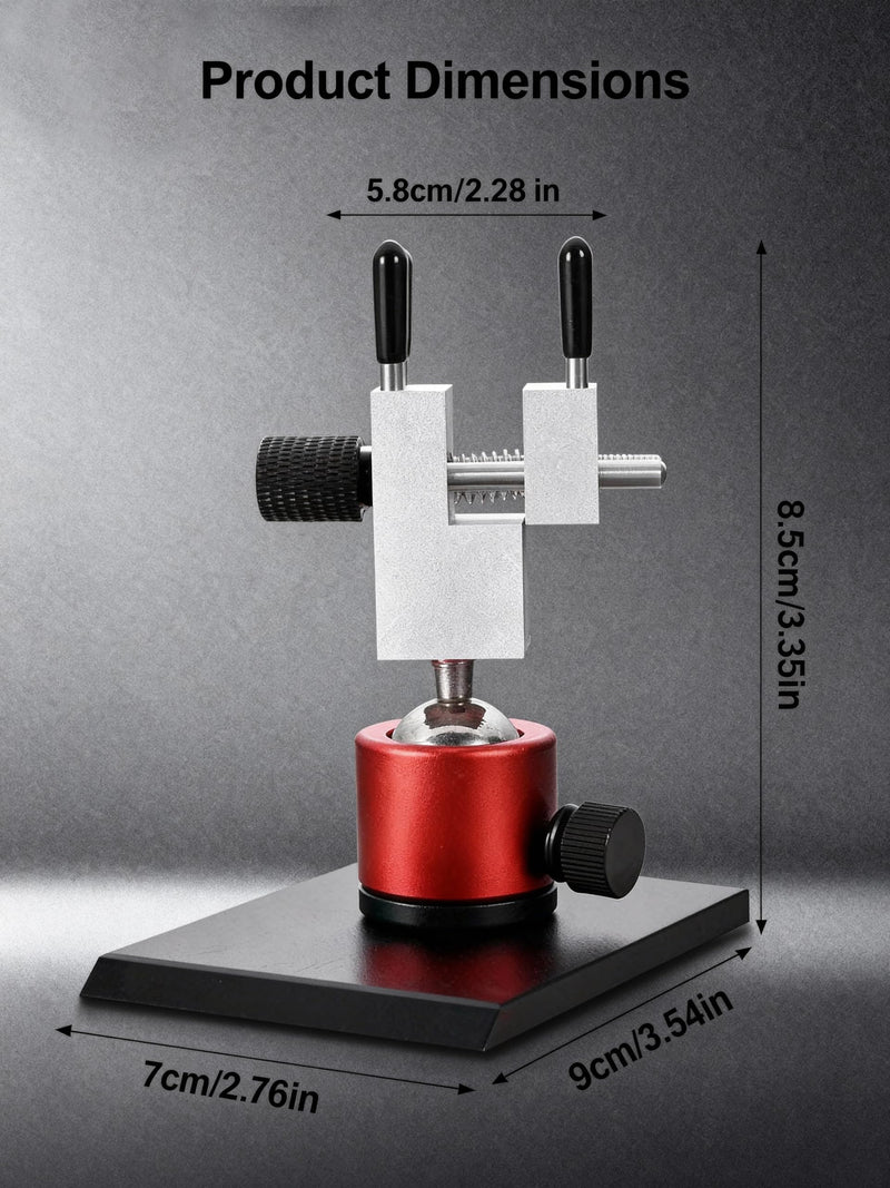 Mini Bench Vise | Small Vise – Precision Mold-Steel Hobby/Jewelers Hobby Vise, 360° Spherical Base, 6 Clamp Rods, 2.28in Opening Width, Handheld/DIY Tool for Models, Jewelry & Crafts