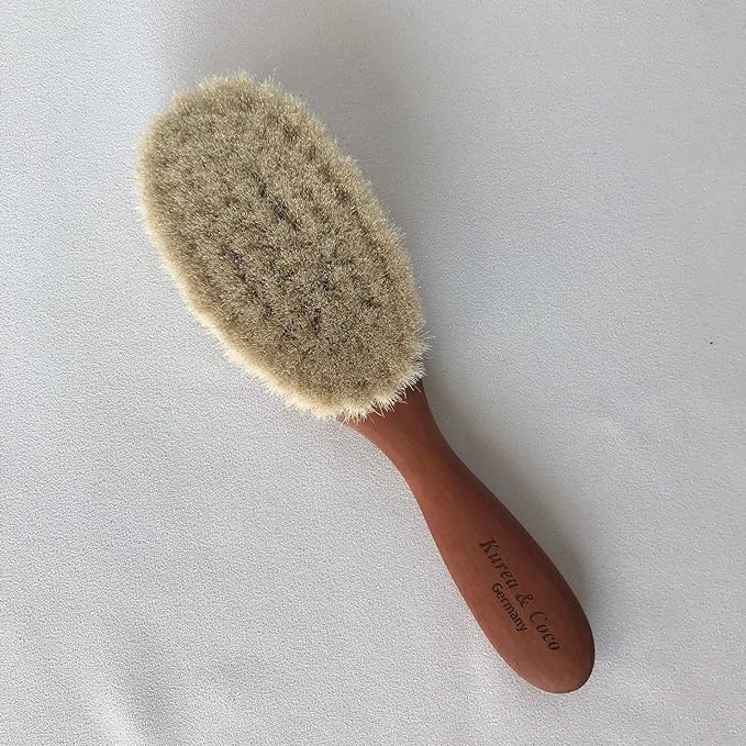German Baby Hair Brush, Boy Gift #Perfect for Baby Showers! Wrapped Claire & Coco/Kurea & Coco [Coffret] - NewNest Australia