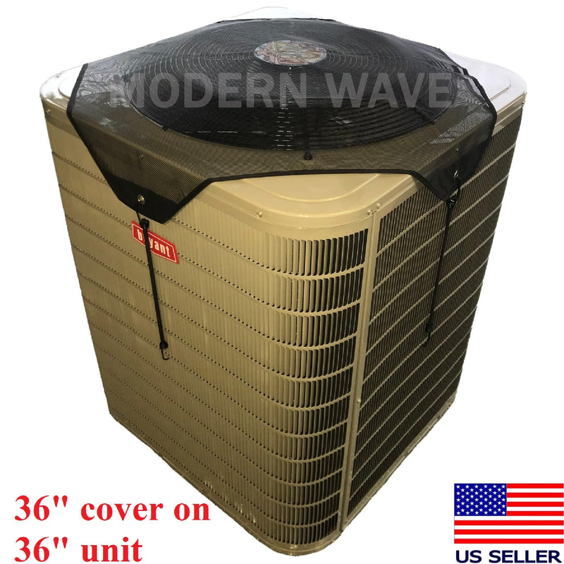 MODERN WAVE Central Air Conditioner Cover for Outside Units 36 x 36 - Top Universal Outdoor AC Cover Defender (Mesh, 36" x 36") 36" x 36"