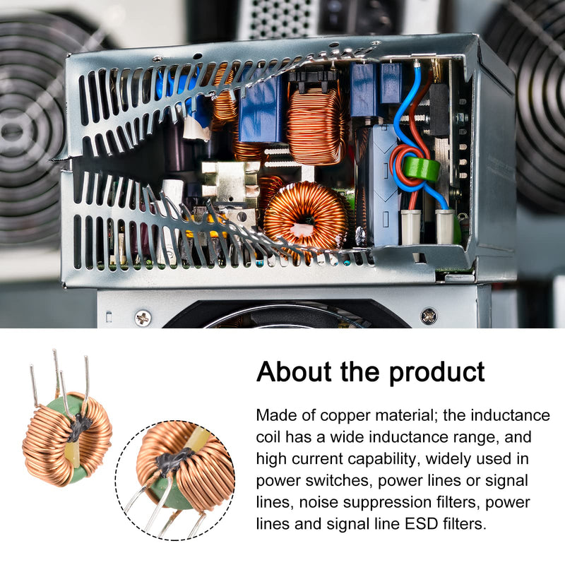 Toroid Core Inductance Common-Mode Coil Copper Wired, [for DIY] - 6mH 5A / 5 Pcs