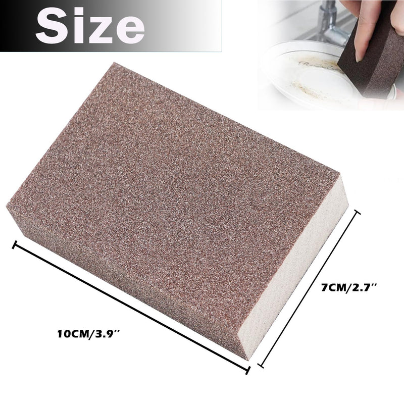 6Pcs Sanding Sponge 120 Grit Fine Blocks for Metal Sanding Wood Sanding Pot Brush Pan Brush Washable&Reusable N-G-001-120