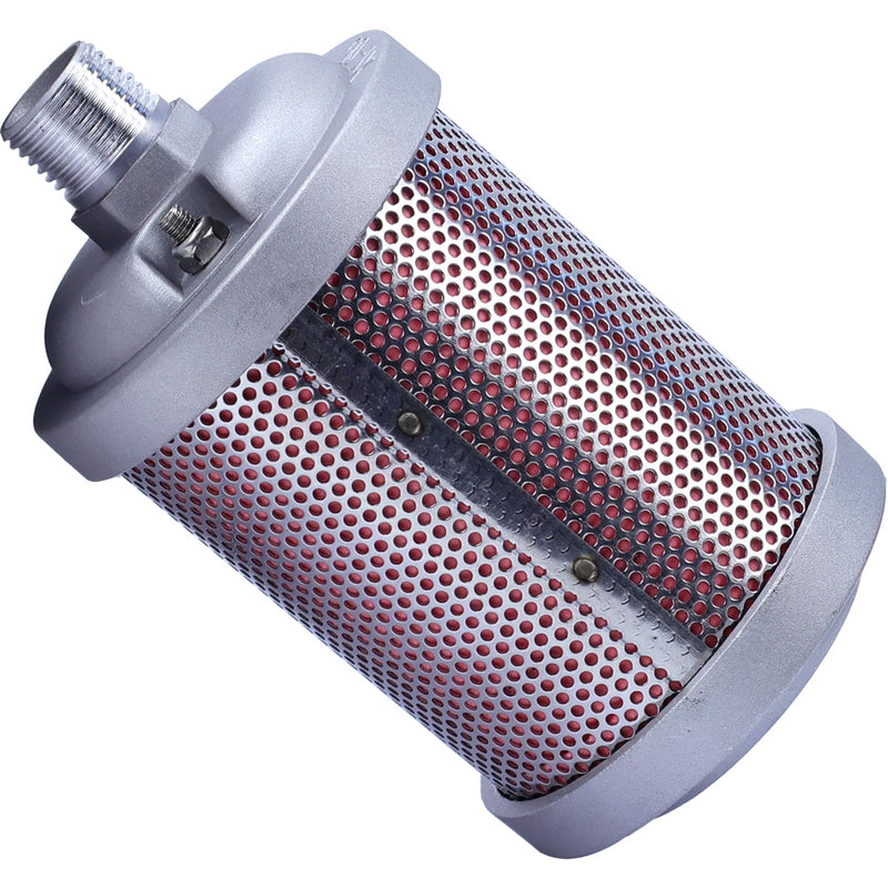 XY-07 Air Compressor Muffler 3/4" NPT Air Exhaust Muffler Silencer for Compressor Dryer Compressed Air Equipment and Systems, Single Chamber 145 PSI, Replacement Part