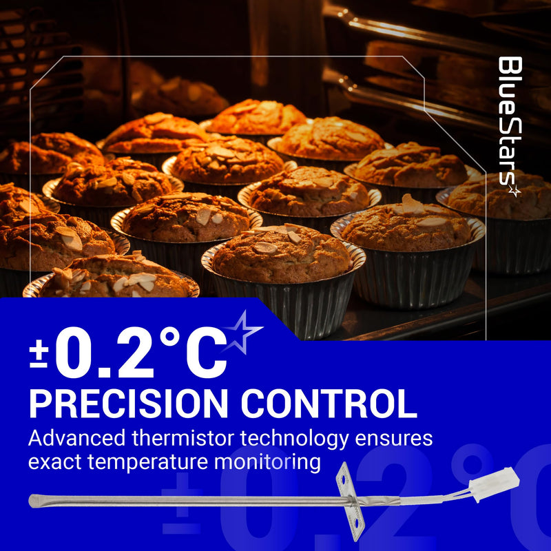 [Upgraded] BlueStars 316490000 316490002 316490003 Oven Probe Temperature Sensor - Compatible with Frigidaire FFEF3052TS Kenmore Ranges - Replaces 7316490000 1197392 AP3963654 PS1528542 EAP1528542