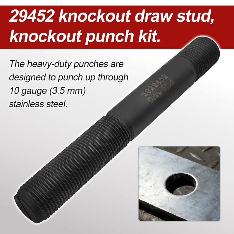 29452 Knockout Draw Stud for Greenlee Hydraulic Drivers 7646 and 7625 | Knockout Punch Kit