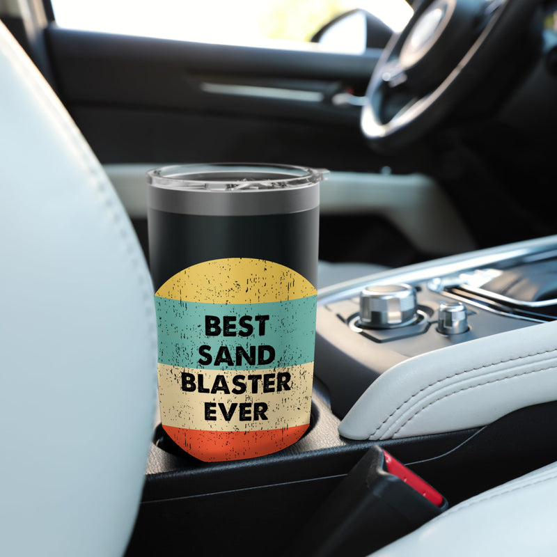 Sand Blaster Stainless Steel Insulated Tumbler Black 20 Ounces