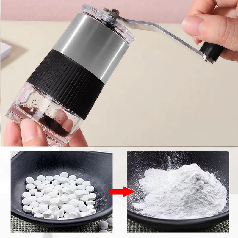 Pill Grinder Pill Crusher,Easily Crushes Multiple Tablets or Vitamins into Fine Powder at Once (Extra Jar Included),Great Pulverizer for Feeding Tube,Kids,Pets and Arthritis