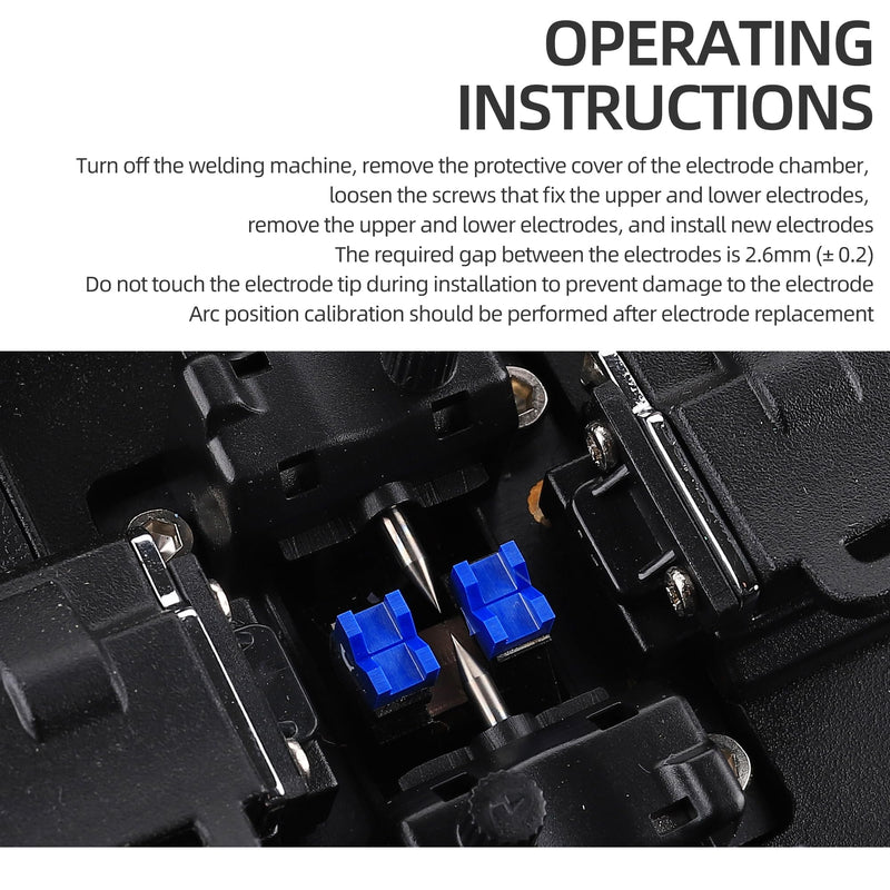 Fiber Fusion Splicer Electrodes Rod for TYPE-39/TYPE-81C/TYPE-400S+/TYPE-600C Equipment