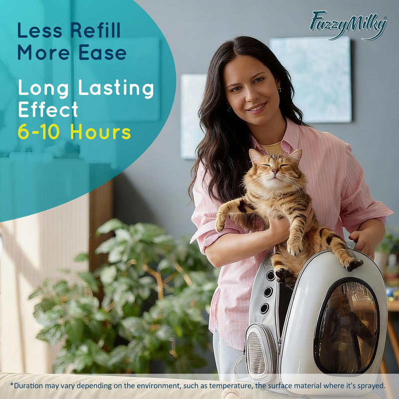 Cat Calming Spray 80ml - Ethanol Free, Pheromone for Cats Anxiety Relief, Travel, Vet Visits, Sleep - Deterrent for Scratching, Urine Marking - Over 500 Sprays and 10 Weeks Supply