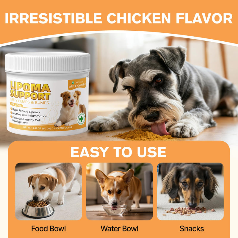Lipoma Treatment for Dogs, Guard for Dogs Lumps and Bumps, Helps Shrink Fatty Tumors Naturally, Reduces Lipomas inDogs with L-Carnitine & Antioxidants, Supports Fat Metabolism, Vitality, Longevity