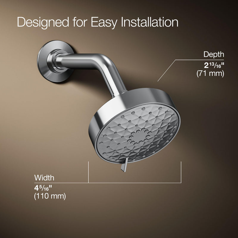 Kohler 72419-Y-CP Awaken® G110 Three-function showerhead, 2.5 gpm, Polished Chrome