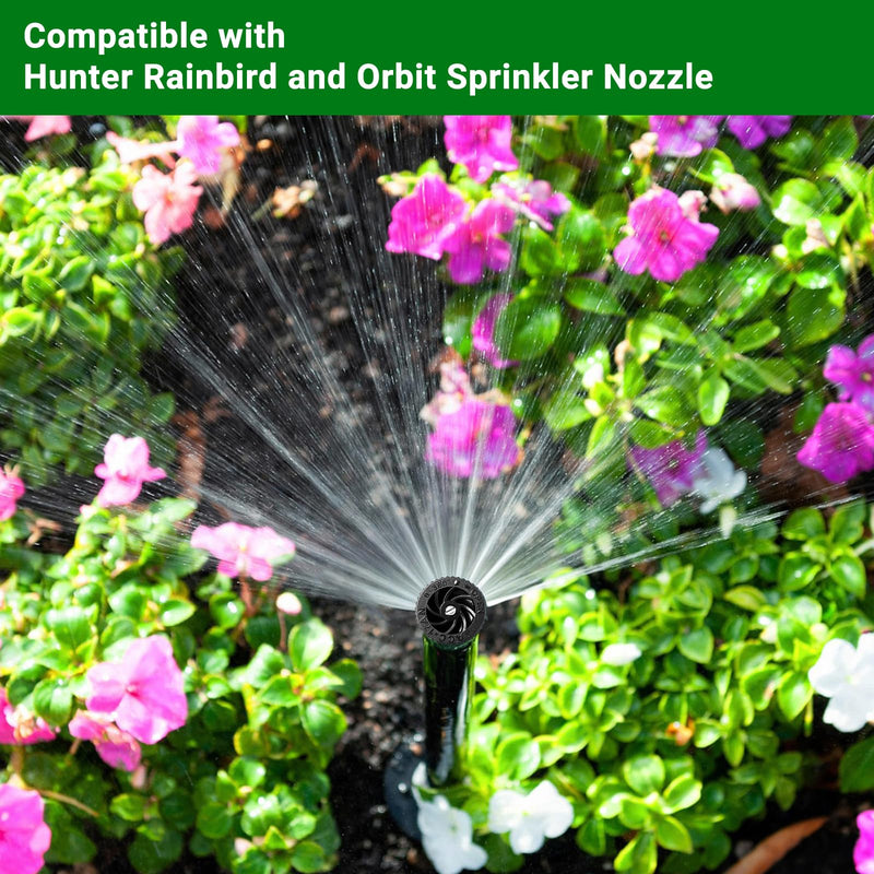 10 Pieces Variable Arc Nozzle, Replacement Pop-up Sprinkler Heads Compatible with Hunter, RainBird, Orbit High Efficiency Pop Up Sprinklers for Garden Lawn Irrigation (17AN)