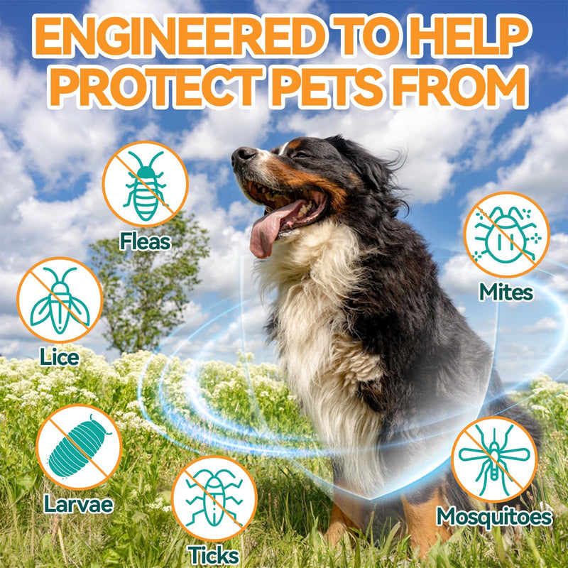 Melatonin for Pets, Flea and Tick Supplement for Dog - Flea and Tick Support for Dog