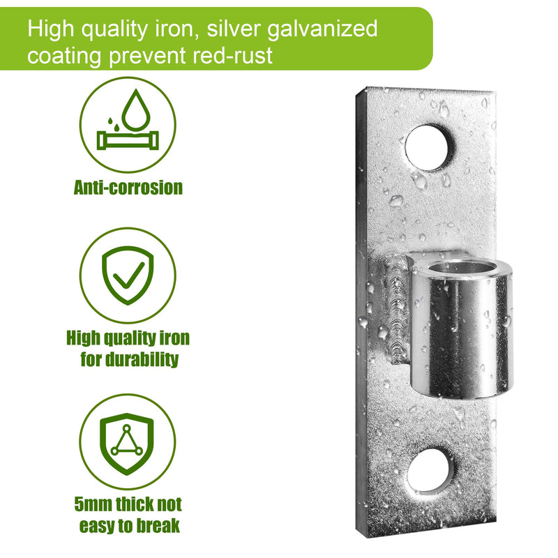 Gate Hinges, Sturdy Metals Wall Mount Gate Hinges Heavy Duty, Gate Hinge for Farm Gate or Fence Gate, Fit 5/8'' Pin Chain Link Fence Gate Hinge-2Pcs, KZ-YZJL38125-2