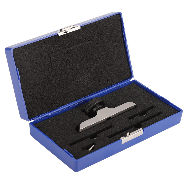 Depth Dial Indicator Base , Stainless Steel Depth Gauge Holder Stable Clamping Proof Hardened with 3 Extension Rods for Measurement(103x17mm/4 . 1x0 . 7in)