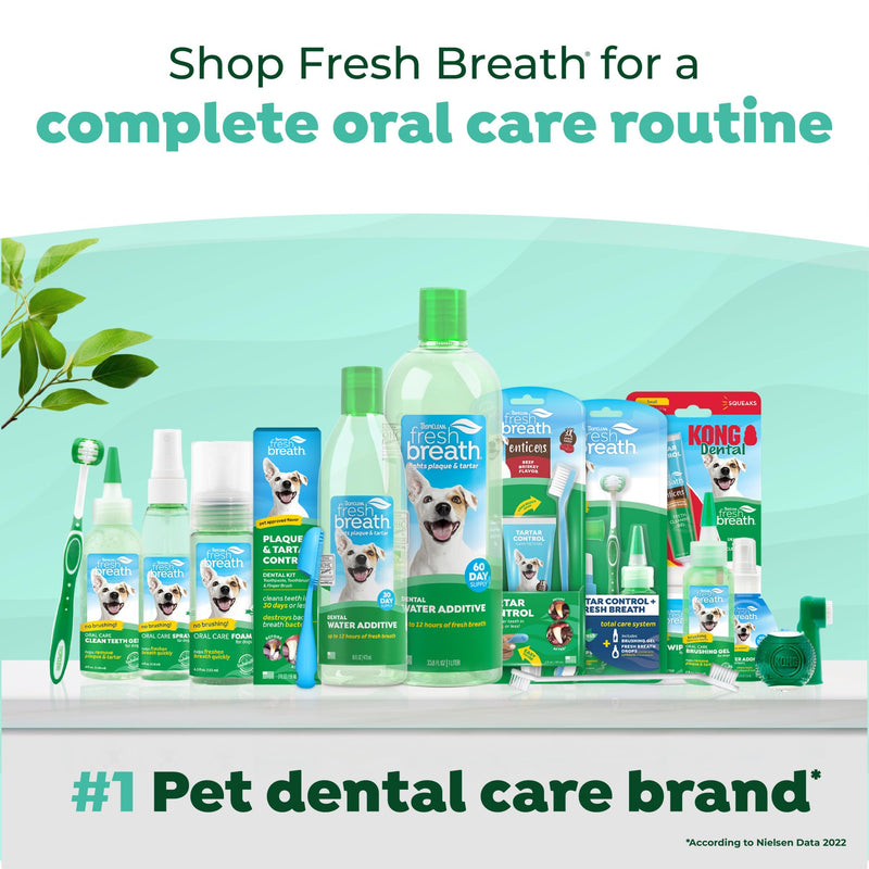 TropiClean Fresh Breath Water Additive for Puppies, Teeth Cleaning and Breath Freshener Solution, No Toothpaste or Toothbrush Required, 8 oz. 8 Fl Oz (Pack of 1)