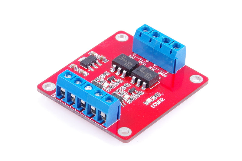 2-Channel Solid State Relay Module High-Low Level Trigger 3A Optocoupler Isolation