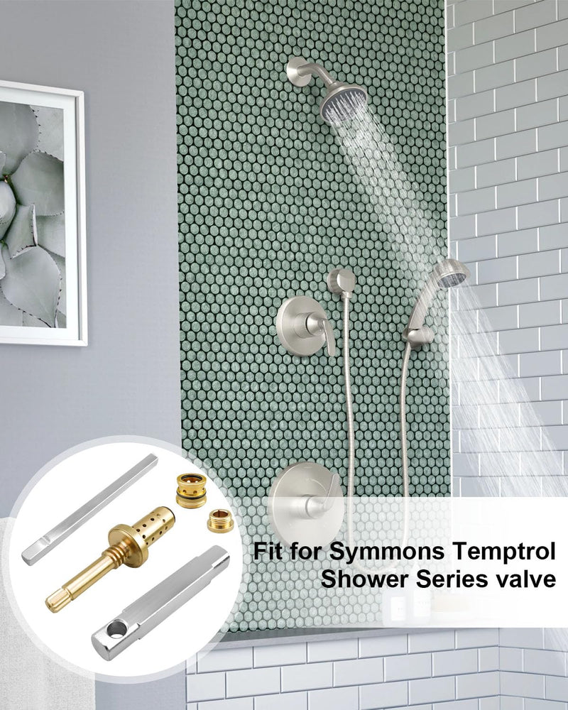 Valve Rebuild Kit Fit for Symmons Temptrol Shower Series Replace REB-VALVE, Shower Valve TA-10 Spindle Assembly TA-4 Hot and Cold Seats T-11 Cap Gasket T-35A/B Seat Removal Tool - NewNest Australia