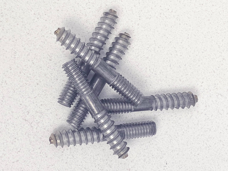 Baltimore Hardware Hanger Bolts, 1/4-20 x 2, High-Strength Zinc-Coated Steel with Partial Thread for Secure Wood-to-Metal Connections, Corrosion-Resistant - 100 Pack for Large Projects 1/4-20 x 2" Zinc