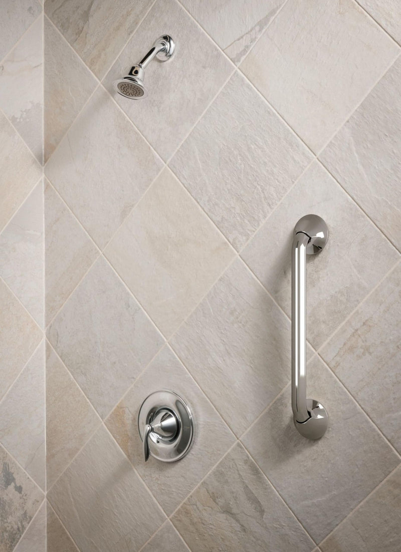 Moen YG2818CH Bathroom Safety 18-Inch Stainless Steel Transitional Bathroom Grab Bar, Chrome