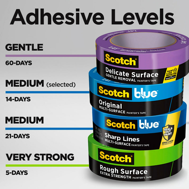 ScotchBlue Original Multi-Surface Painters Tape, 3 Inch Wide (2.83 In. x 60 Yds) 1 Roll, Blue Paint Tape Protects Surfaces and Removes Easily, Masking Tape for Indoor and Outdoor Use (2090-72NC)