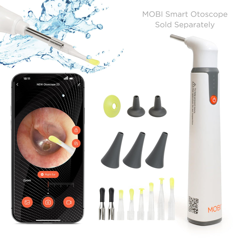 MOBI Smart Otoscope Ear Cleaning Accessory Kit - Compatible with MOBI Smart Otoscope, Ear Wax Removal Tool Convenient at-Home Ear Examinations - Ultimate Solution for Earwax Build-Up and Itchy Ears