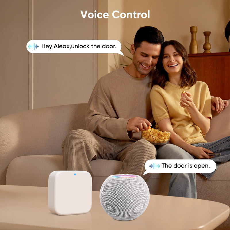 G2 Gateway, WiFi Gateway for Smart Door Lock, Compatible with TTLock APP for Remote/Voice Control Smart Lock, White