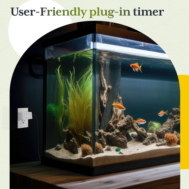 TG 8-Hour Indoor Countdown Plug-in Timer, Timer for Electrical Outlets, 15-30 Min 1-2-4-8 Hour, for Fans or Lights, 1/4 HP, White