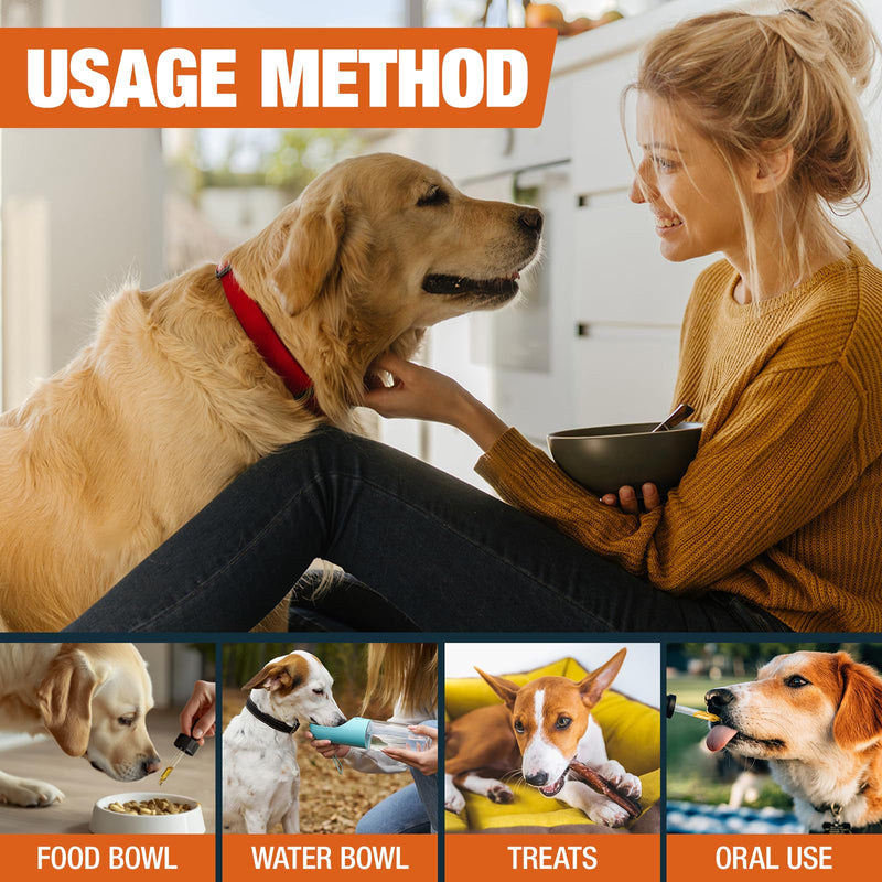 Dog Yeast Infection Treatment for Dogs - Natural Herbal Supplement for Itchy Skin Relief, Coat Support, Inflammation Reduction & Immune Booster - 60ml Yeast Drops for Dogs (Bacon Flavor)