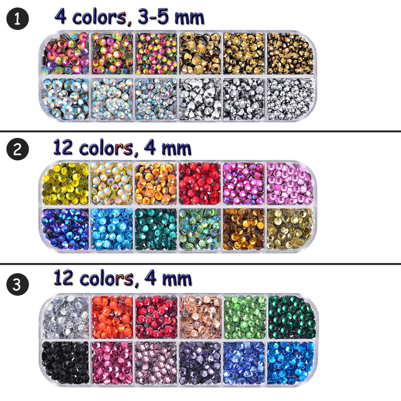 Epesl Bedazzler Kit with Rhinestones, Hot Fixed Gems Craft Applicator - Diamond Painting Pen, Wax Pencil, Tweezers, Tray, Cleaning Brush, Picker Rhinestones Crystals for DIY Clothes Shoes Black
