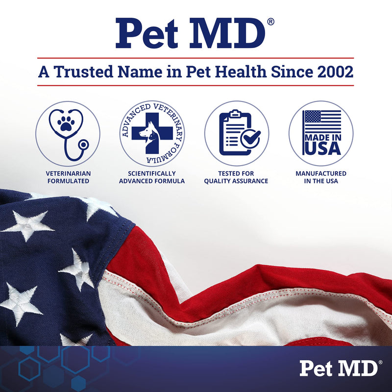Pet MD Veterinary Tris Flush Cat & Dog Ear Cleaner - Dog Ear Flush and Infection Treatment with Ketoconazole - 12 oz - PawsPlanet Australia