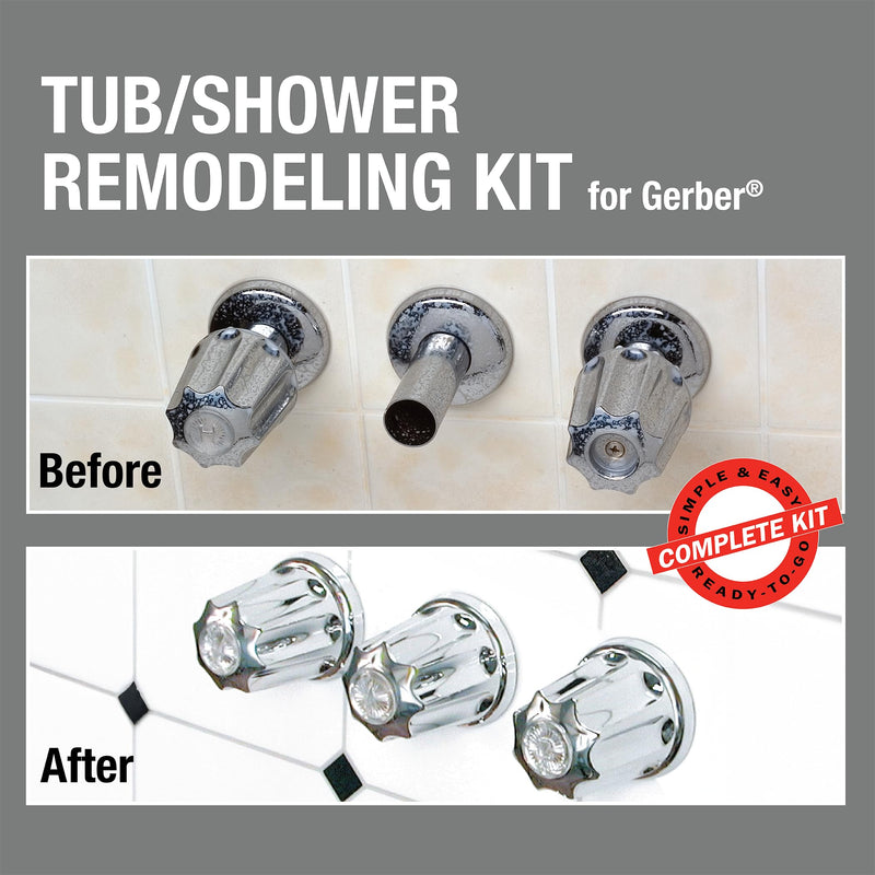 Danco 3-Handle Trim Kit for Gerber, Knob Handle, Chrome (39615)