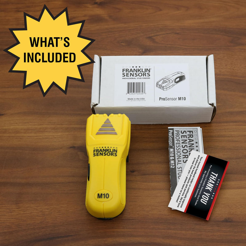 ProSensor M10 Center Stud Finder/Wood and Metal Stud Detector/Wall Scanner for Drywall