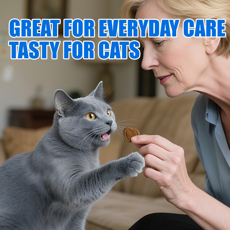 Just Try 300 Bites Calming Cat Treats for Relaxation - with Chamomile, L-Tryptophan, Melatonin for Cats– Chicken Flavor Calming Bites for Cats 6.35 oz