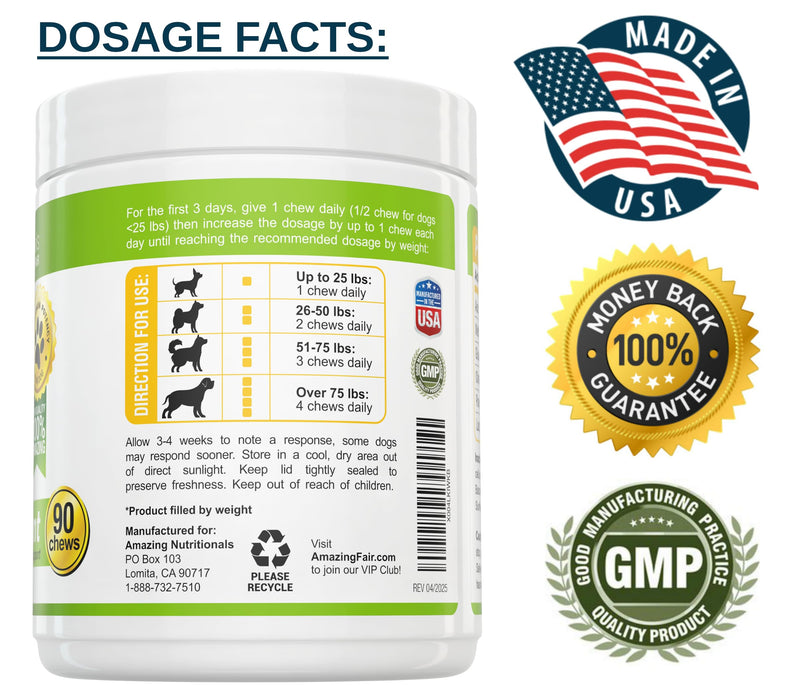 Probiotics for Dogs Digestive with Dog Skin and Coat Bundle - Omega 3 for Dogs Itchy Skin Relief for Dry Skin, Hot Spots and Shedding, Eliminates Joint Pain, Gas and Diarrhea Elimination
