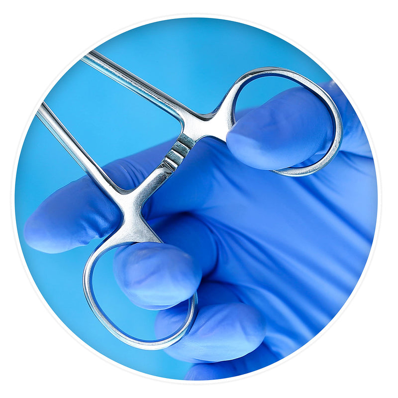 10-Pack Mosquito Hemostat Locking Forceps, 5 Curved & 5 Straight, Stainless Steel, 5-Inch Curved & Straight - NewNest Australia