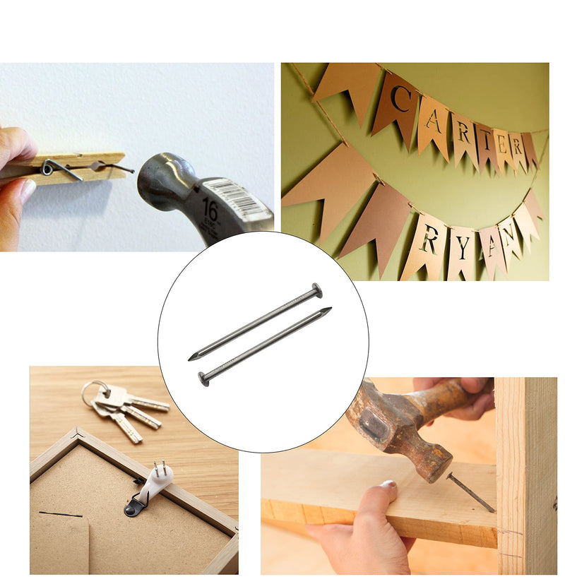 Picture Hanging Kit, cSeao 415 Pieces Hardware Nail Assortment Kit & 8oz Claw Hammer,Mini Hammer with Anti-Slip Handle,Common Nails, Wood Nails, Picture Hanging Nails, Wall Nails for Hanging Nails Assortment with Hammer