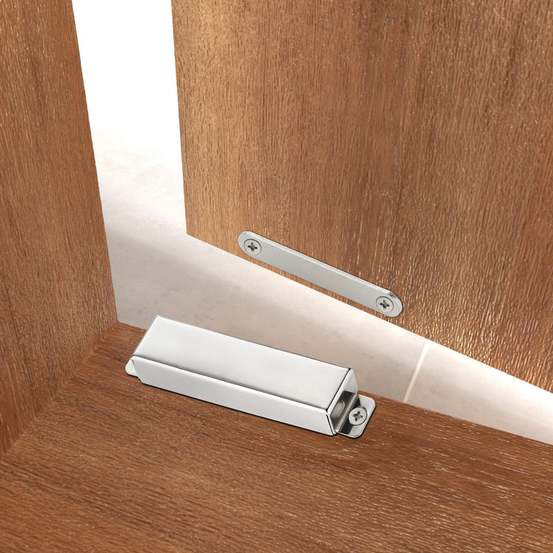 2 Pack | Heavy-Duty Magnetic Door Catch - 90lb Pull Force, Stainless Steel, Anti-Rust, Ideal for Screen Door, Pantry Door, Barn Door and RV Doors. Large-90Lbs 2