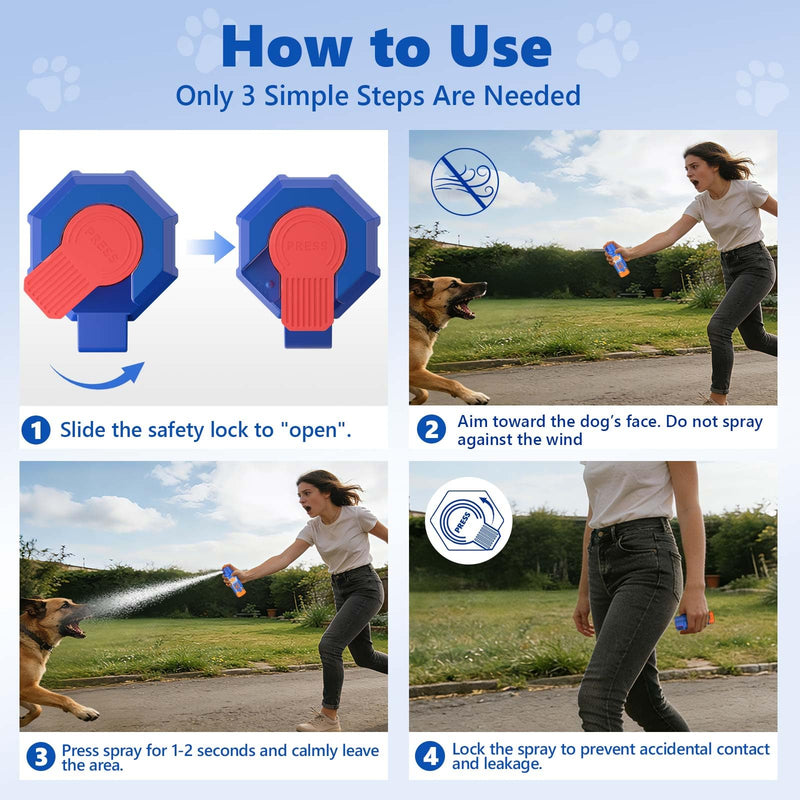 Citronella Dog Deterrent Spray, Animal Deterrent Spray, Humane Deterrent Spray Spray to Deter Animals & Outdoor Use, Citronella Spray Deterrent, 70ml / 2.37Oz Blue1