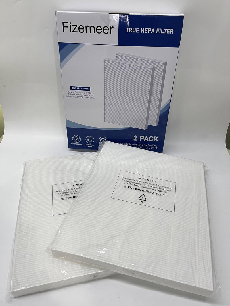 D360 Ture HEPA Replacement Filter Compatible with Winix D360 Air Cleaner Purifier, Item Number 1712-0101-02, 2 Ture HEPA Filter Only 2 Pack