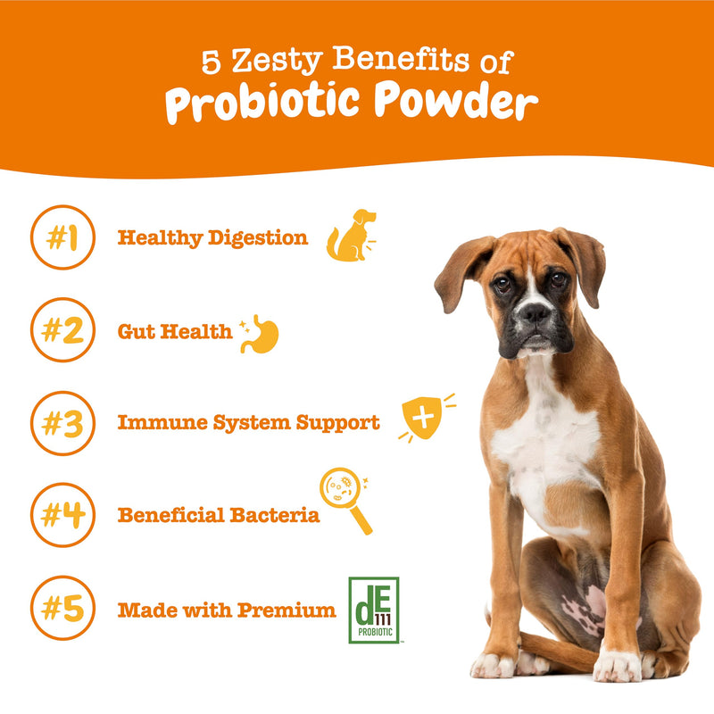 Zesty Paws Wild Alaskan Omega-3 Blend Pollock + Salmon Oil for Dogs + Probiotic Powder for Dogs