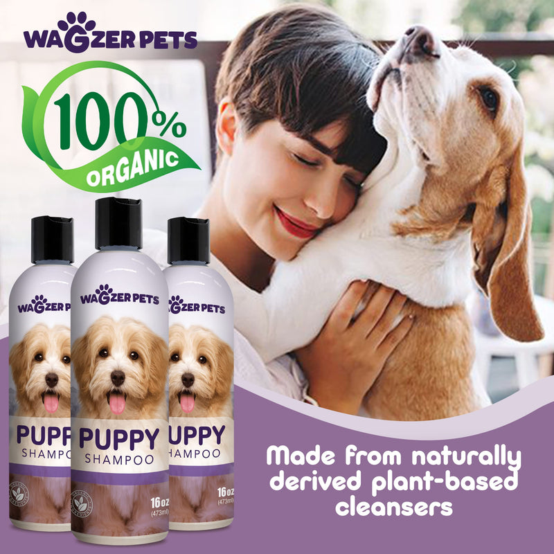 Puppy Shampoo | Natural Puppy Formula Dog Shampoo for Sensitive Skin | Gentle Support Shampoo for Dogs | Puppy Wash for Itchy Skin, Soothes, Cleanses, and Moisturizes | 16 oz - PawsPlanet Australia