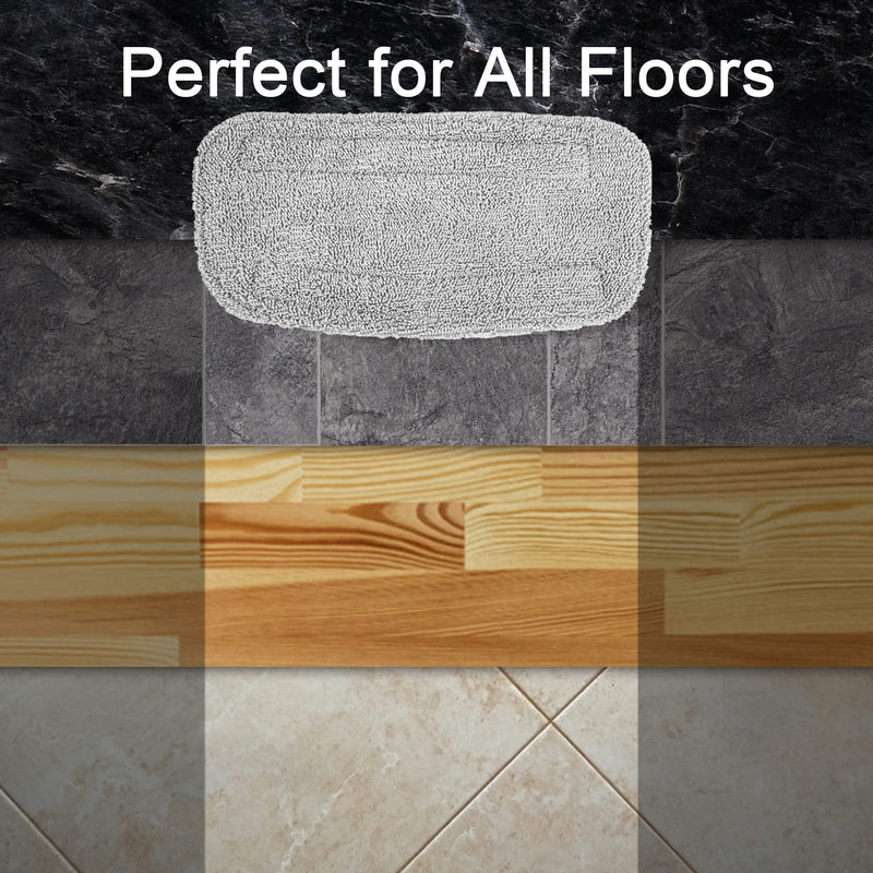 2 Packs Steam Mop Cloth Fits Steam Mop GF-6610 Washable, Reusable, Highly Absorbent Microfiber Steam Mop Pads Steam Mop Replacement Pads. Crey- 2 Packs Steam Mop Pads