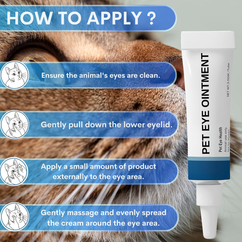 Pet Eye Cream for Dogs, Cats and All Pets - 1/8 oz (3.5g) 2 Tube