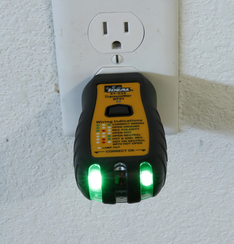 IDEAL INDUSTRIES INC. 61-535 Digital Circuit Breaker Finder with Digital Receiver and GFCI Circuit Tester