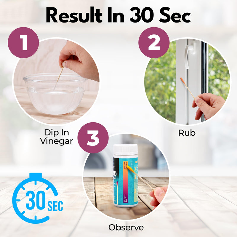 Lead Test Kit, 30 Units, Lead Paint Test Kit, Lead Test Swabs for Instant Lead Detection – Home Use on All Surfaces: Painted, Dishes, Toys, Jewelry, Metal, Ceramics, Wood. - NewNest Australia