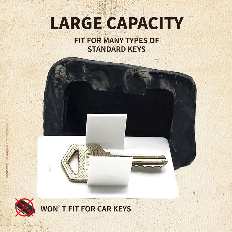 Hide a Key Outside in a Fake Rock, Looks & Feels like Real Rock/Stone, Rock Key Hider, Geocaching (Gray 1 piece) Gray