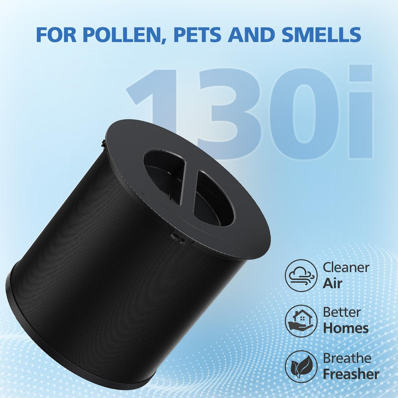 2 Pack 130i Replacement Filter for Puro 130i Air Purifier Home Bedroom Pets
