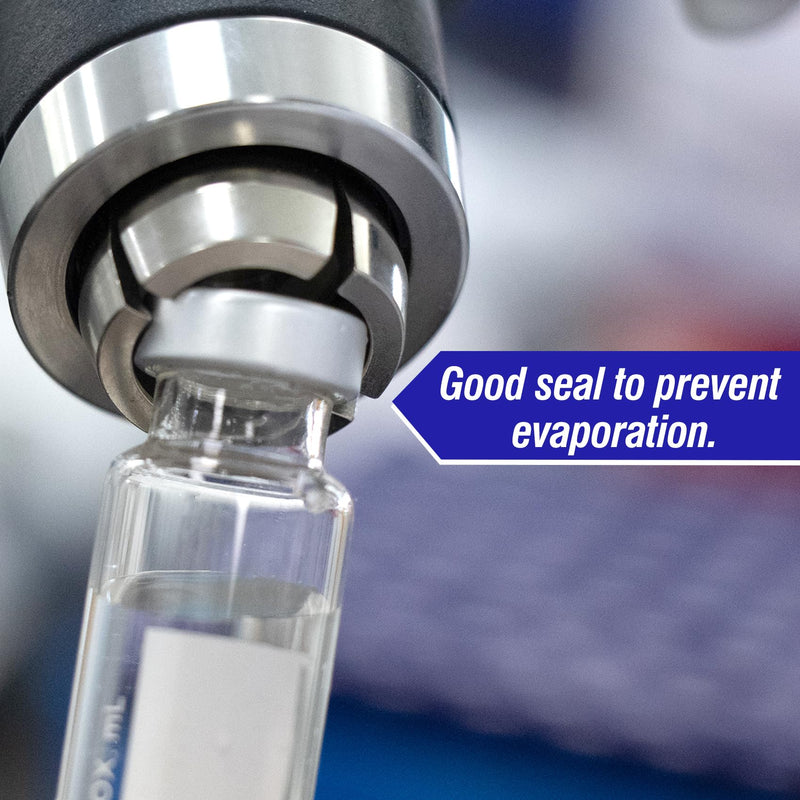 ALWSCI 20 mm Closure Size, Aluminum Crimp Seal with Natural PTFE/White Silicone Septa for Headspace Vial (Case of 100)