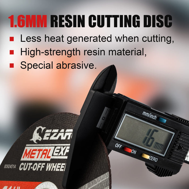 EZARC Cut Off Wheels 25 Pack, 3” x 1/16” x 3/8” Cutting Wheel, Metal & Stainless Steel Cutting Disc for Die Grinder 3 x 3/8 Inch 25.0