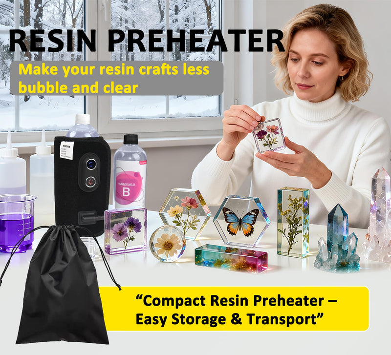 Resin Bottle Warmer, Electric Epoxy Resin Heating Mat to Reduce Bubbles for Smooth Pouring